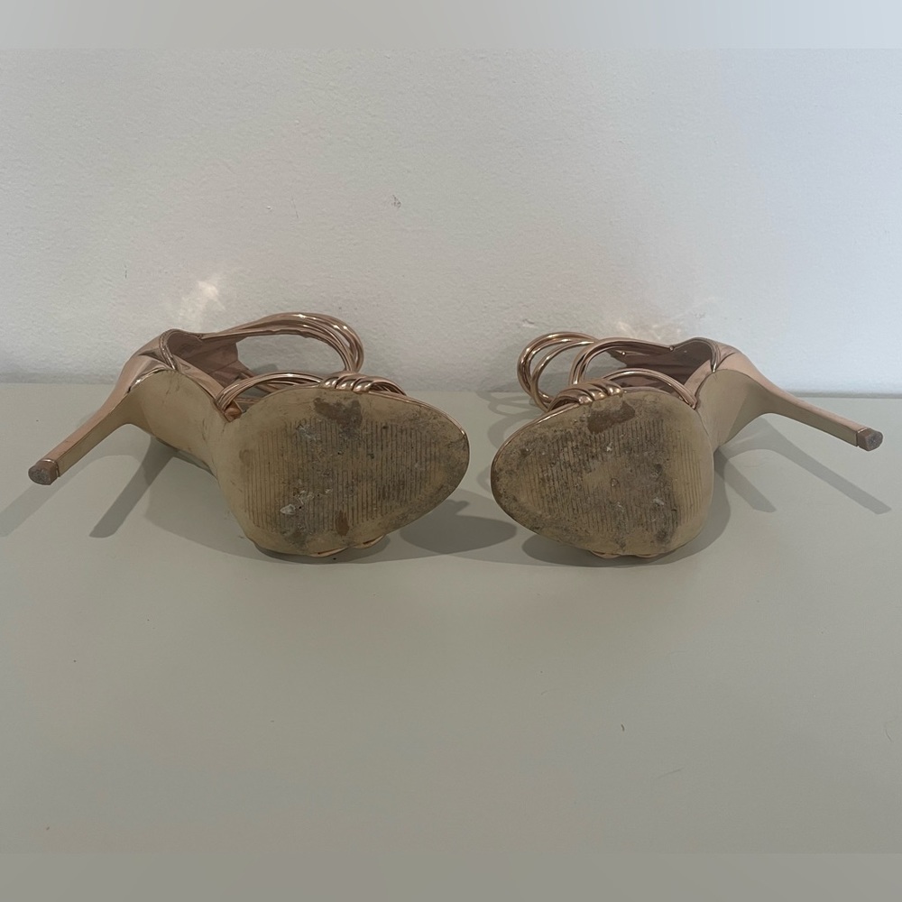 Steve Madden Strappy Rose Gold Heels - Picture 6 of 7